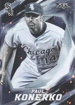 2017 Topps Fire #16 - Paul Konerko - Chicago White Sox
