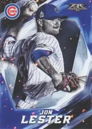 2017 Topps Fire #27 - Jon Lester - Chicago Cubs