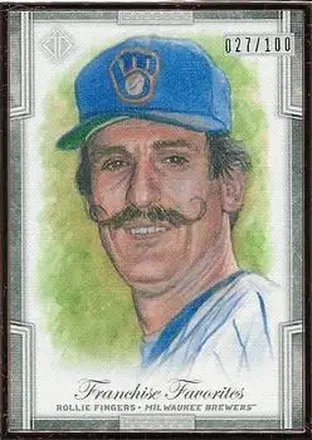 2019 Topps Transcendent Collection - Franchise Favorites Reproductions #FFR-RF - Rollie Fingers - Milwaukee Brewers