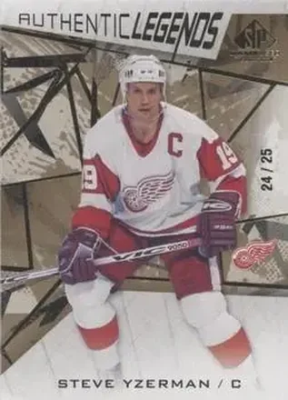 2021-22 SP Game Used - Gold Fragment #102 - Steve Yzerman - Detroit Red Wings