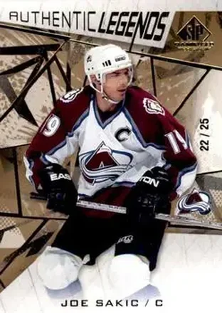 2021-22 SP Game Used - Gold Fragment #107 - Joe Sakic - Colorado Avalanche