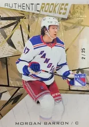2021-22 SP Game Used - Gold Fragment #152 - Morgan Barron - New York Rangers