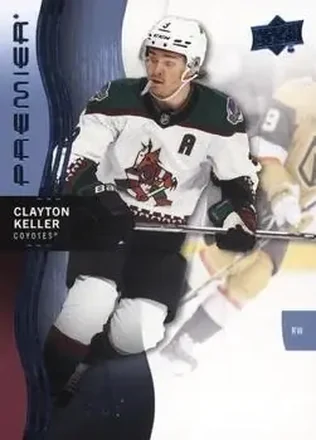 2023-24 Upper Deck Premier - Platinum #34 - Clayton Keller - Arizona Coyotes