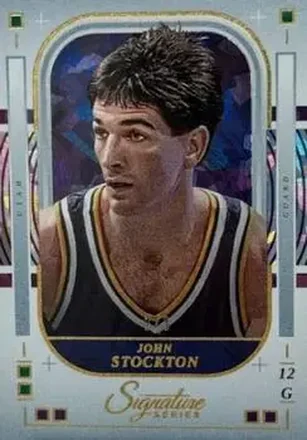 2025-26 Panini Signature Series - Gold Glitter #70 - John Stockton - Utah Jazz