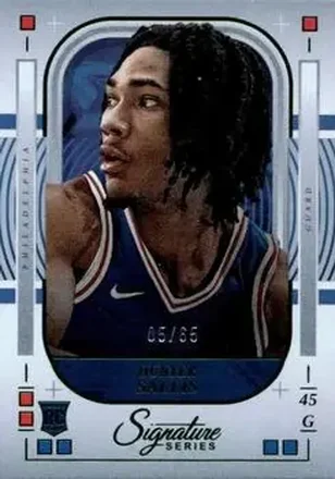 2025-26 Panini Signature Series - Green #50 - Hunter Sallis - Philadelphia 76ers
