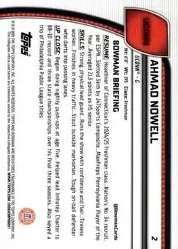 Back of Ahmad Nowell