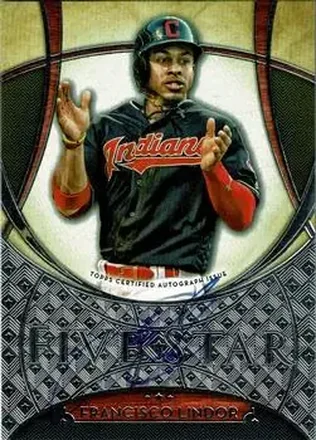 2017 Topps Five Star #FSA-FL - Francisco Lindor - Cleveland Indians