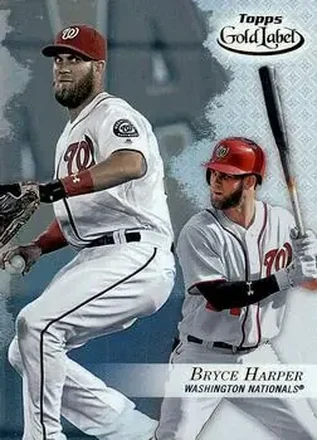 2017 Topps Gold Label #1 - Bryce Harper - Washington Nationals