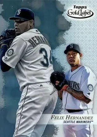 2017 Topps Gold Label #4 - Felix Hernandez - Seattle Mariners