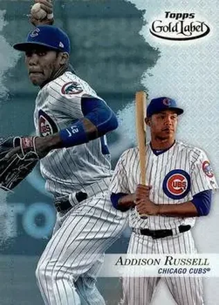 2017 Topps Gold Label #8 - Addison Russell - Chicago Cubs