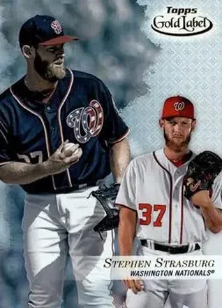 2017 Topps Gold Label #9 - Stephen Strasburg - Washington Nationals
