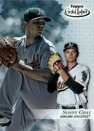 2017 Topps Gold Label #13 - Sonny Gray - Oakland Athletics