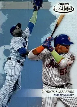 2017 Topps Gold Label #22 - Yoenis Cespedes - New York Mets