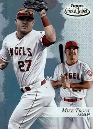 2017 Topps Gold Label #25 - Mike Trout - Los Angeles Angels