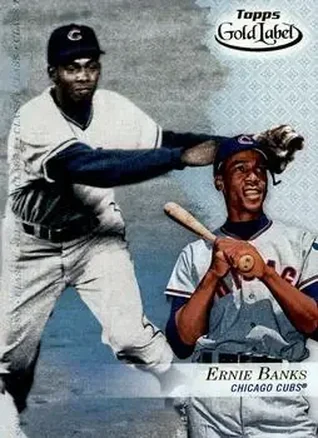 2017 Topps Gold Label #27 - Ernie Banks - Chicago Cubs