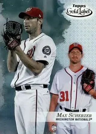 2017 Topps Gold Label #28 - Max Scherzer - Washington Nationals