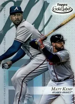 2017 Topps Gold Label #29 - Matt Kemp - Atlanta Braves