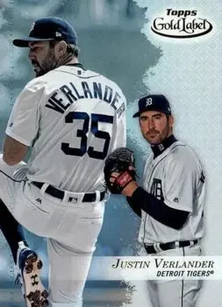 2017 Topps Gold Label #30 - Justin Verlander - Detroit Tigers
