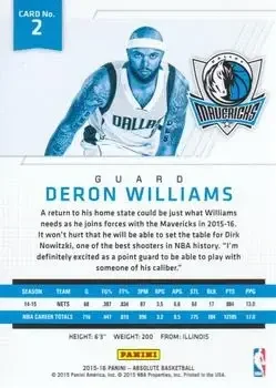 Back of Deron Williams