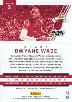 Back of Dwyane Wade
