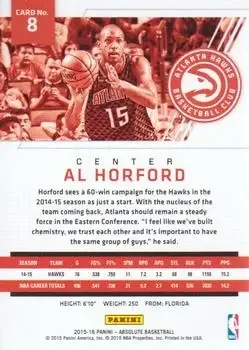 Back of Al Horford