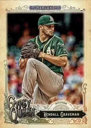 2017 Topps Gypsy Queen #18 - Kendall Graveman - Oakland Athletics