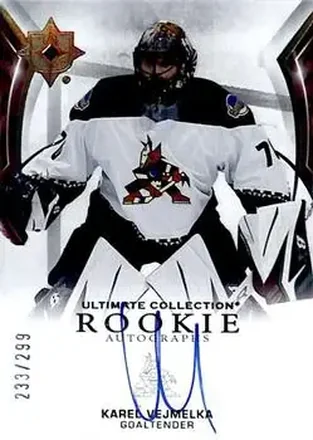 2021-22 Upper Deck Ultimate Collection #159 - Karel Vejmelka - Arizona Coyotes