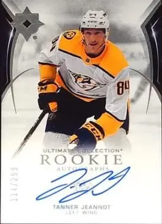 2021-22 Upper Deck Ultimate Collection #163 - Tanner Jeannot - Nashville Predators
