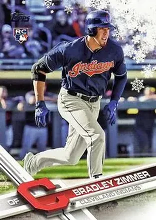 2017 Topps Holiday #HMW21 - Bradley Zimmer - Cleveland Indians
