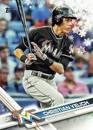2017 Topps Holiday #HMW22 - Christian Yelich - Miami Marlins