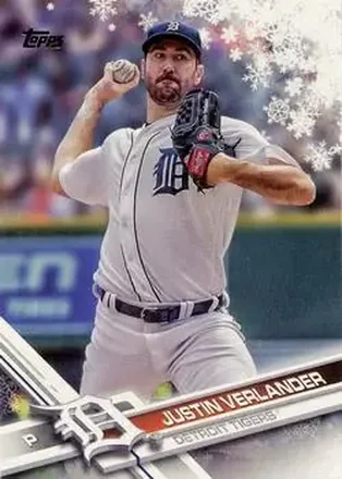 2017 Topps Holiday #HMW40 - Justin Verlander - Detroit Tigers