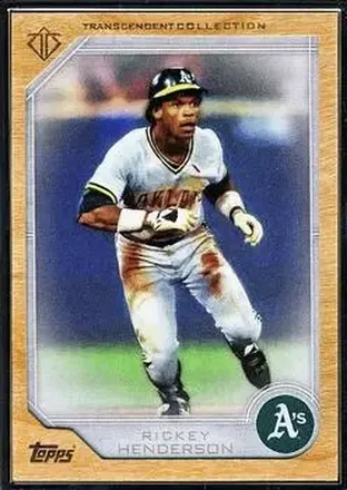 2017 Topps Transcendent Collection #12 - Rickey Henderson - Oakland Athletics