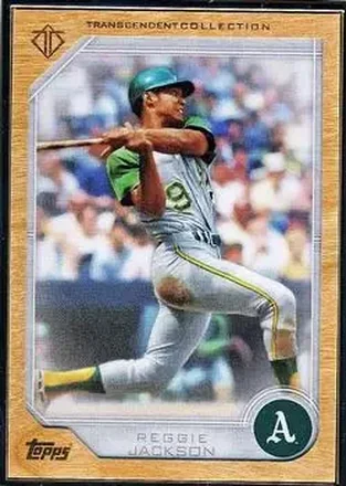 2017 Topps Transcendent Collection #13 - Reggie Jackson (b.1946 OF) - Oakland Athletics