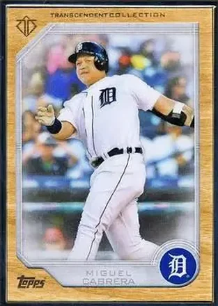 2017 Topps Transcendent Collection #18 - Miguel Cabrera - Detroit Tigers