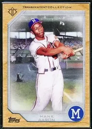 2017 Topps Transcendent Collection #32 - Hank Aaron - Milwaukee Braves
