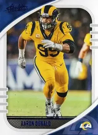 2020 Panini Absolute - Blue #61 - Aaron Donald - Los Angeles Rams