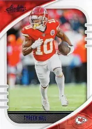 2020 Panini Absolute - Blue #97 - Tyreek Hill - Kansas City Chiefs