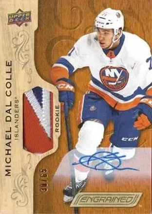 2018-19 Upper Deck Engrained - Autographs Premium Memorabilia #81 - Michael Dal Colle - New York Islanders