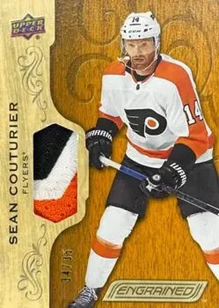 2018-19 Upper Deck Engrained - Premium Memorabilia #12 - Sean Couturier - Philadelphia Flyers