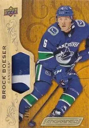 2018-19 Upper Deck Engrained - Premium Memorabilia #23 - Brock Boeser - Vancouver Canucks