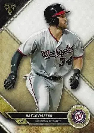 2017 Topps Triple Threads #1 - Bryce Harper - Washington Nationals