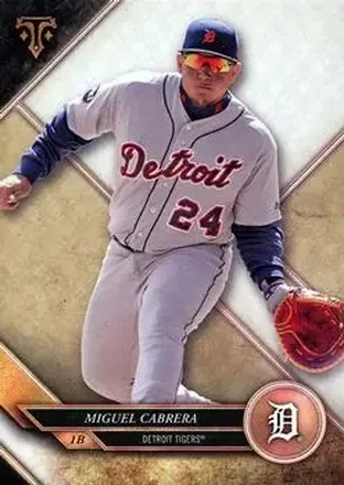 2017 Topps Triple Threads #12 - Miguel Cabrera - Detroit Tigers