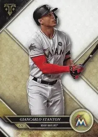 2017 Topps Triple Threads #19 - Giancarlo Stanton - Miami Marlins