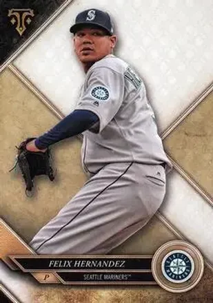 2017 Topps Triple Threads #25 - Felix Hernandez - Seattle Mariners