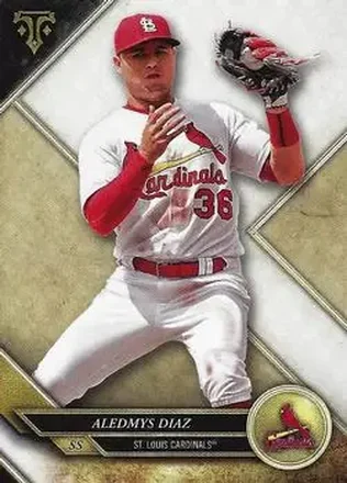 2017 Topps Triple Threads #27 - Aledmys Diaz - St. Louis Cardinals
