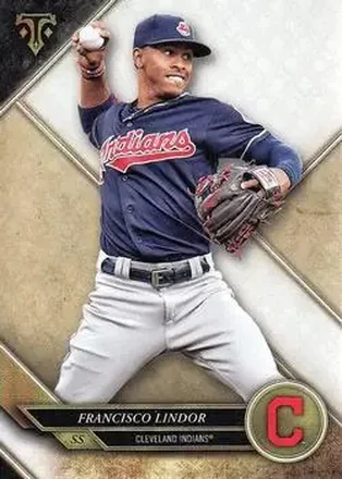 2017 Topps Triple Threads #32 - Francisco Lindor - Cleveland Indians