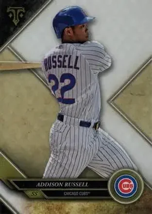 2017 Topps Triple Threads #34 - Addison Russell - Chicago Cubs