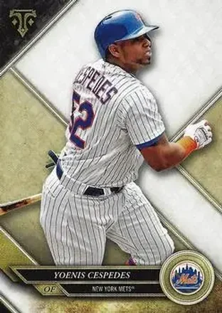 2017 Topps Triple Threads #40 - Yoenis Cespedes - New York Mets