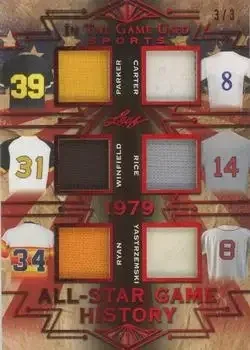 2019 Leaf In the Game Used feature card