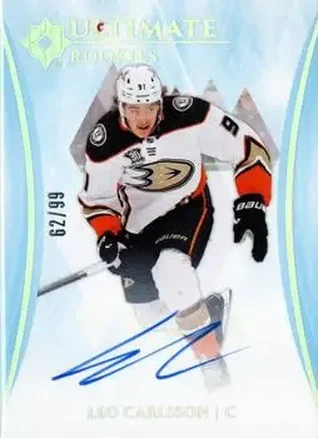 2023-24 Upper Deck Ultimate Collection #110 - Leo Carlsson - Anaheim Ducks
